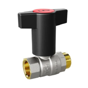 Кран шаровой латунный LD Pride 47.20.В-Н.ТР, вн./нар.резьба, Т-ручка, 3/4" (Замена на LD 47.342.20 RB)