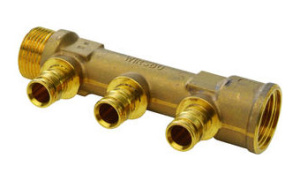 Коллектор Q&E 3/4" НР/ВР, 4X16 Ц/Ц35ММ '10И (старый аналог 1023166)