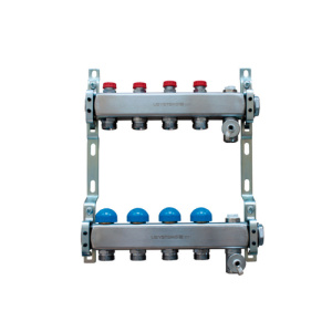 Группа коллекторная стальная с балансировочными клапанами, выходы 5x3/4" Евроконус '1Ф