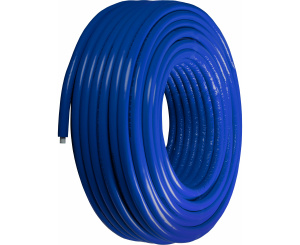 Труба Radi Pipe PE-Xa/EVOH, PN10, ф32х4,4 мм, бухта 25 м, в теплоизоляции 6 мм, цвет синий USYSTEMS