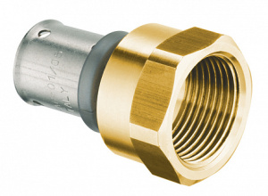 Пресс-переходник ВР, 3/4"-20х2, латунь (аналог 590120х2) FAR