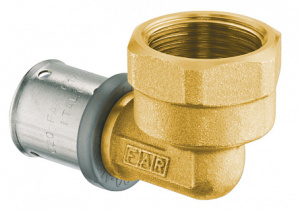 Пресс-уголок ВР, 1/2"-20х2, латунь (аналог 59052001) FAR