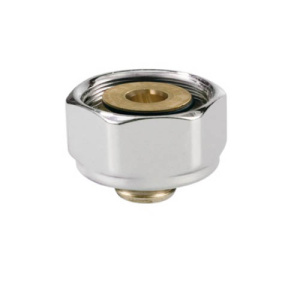 Концовка Jaga М24х15/1, с хромированной гайкой, для стальных и медных труб