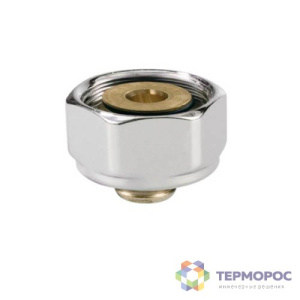 Концовка с хромированной гайкой для металлопластиковых труб М24 х 16/2 (Арт.:50940.1316)