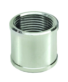 Муфта 3/4"х3/4", ВР-ВР, никелированная APE