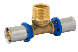 Пресс тройник НР 16х1/2"х16