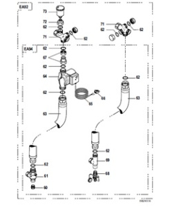 Комплект соединительных трубопроводных элементов котел DTG 130-водонагреватель BH 150