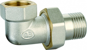 Сгон угловой с накидной гайкой 1 1/4", ВР-НР Kromwell