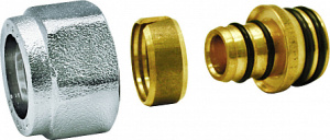 Соединитель обжимной коллекторный для металлополимерной трубы, ф16х2-1/2" Kromwell