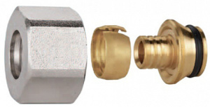 Соединитель обжимной коллекторный EВРОКОНУС для металлополимерной трубы O16x2 - 3/4" EU.ST3287030 16x2x34 (Арт.:EU.ST3287030 16x2x34)