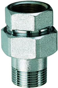 Фитинг прямой трехсоставной 1 1/4", ВР-американка FAR