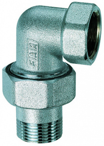 Фитинг угловой трехсоставной 1 1/4", ВР-американка FAR