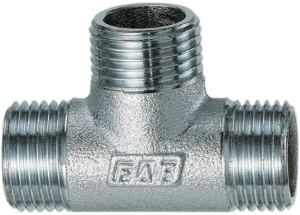 Тройник 3/4", НР, хромированный FAR