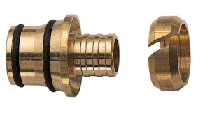 Адаптер для пласт. труб 20х2