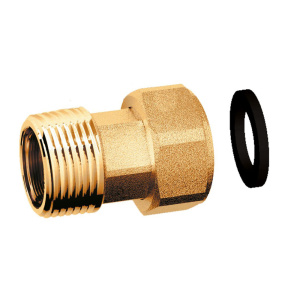 Переходник с накидной гайкой, 1/2"х1/2"НР, с EPDM, латунный FAR
