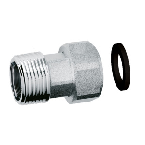 Переходник хром.с уплот.кольцом д/арт.3052-5943, 1 ВР X 1 НР