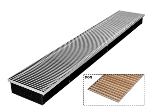 Конвектор внутрипольный Gekon Эко 08х170х23 дерево дуб