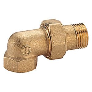 Угловой фитинг из 3 частей ("американка"), 1/2", ВР-НР, хромированный