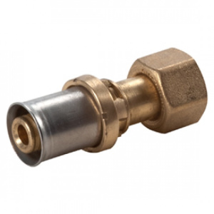 Фитинг-переходник "Мультипресс" с гайкой и плоским кольцом 3/4"x(26x3), для труб GIACOTHERM, GIACOFLEX