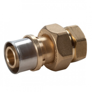 Фитинг-переходник "мультипресс" из 3 частей с ВР 1/2"x(16x2), для труб GIACOTHERM, GIACOFLEX