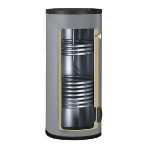 Водонагреватель косвенного нагрева, напольный, нержавеющая сталь B02 200 л, 30/15 кВт, Gekon