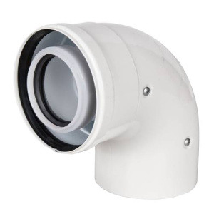 Колено конденсационное, ф80/125 мм, 90°, PP-R/Сталь Gekon