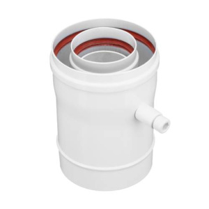 Конденсатоотводчик ф60/100 мм, L=155 мм, алюминий Gekon