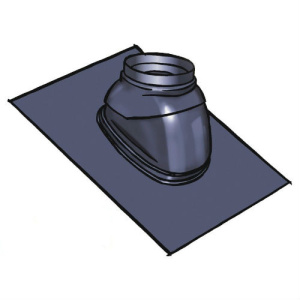 Изол. накладка для наклонных крыш, для дымохода диам. 150 мм