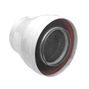 Переходник ф60-100х80-125 мм, папа-мама, алюминий Gekon