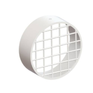 Решетка воздухозабора 80 мм, цвет белый, Ал/Сталь Gekon