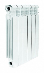 Радиатор биметалл Germanium Bm F 500 8 секций, подкл боковое, RAL 9016 глянцевый