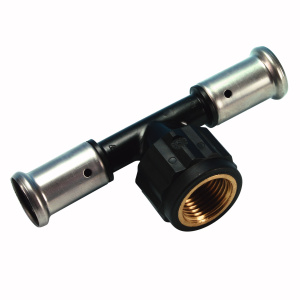 Тройник ВР, ПВДФ пресс, 32х3/4"х32 Henco