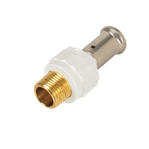 Муфта НР, ПВДФ пресс, 26х1", цвет белый Henco