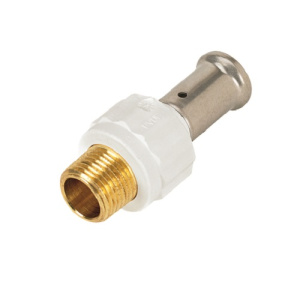 Муфта НР, ПВДФ пресс, 32х1", цвет белый Henco