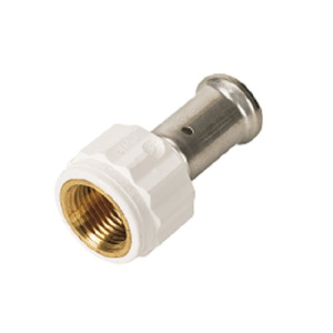 Муфта ВР, ПВДФ пресс, 32х1", цвет белый Henco