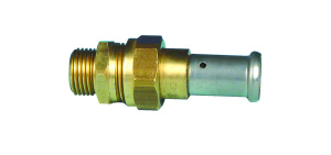 Муфта плоское уплотнение, латунь пресс, 26х1" Henco