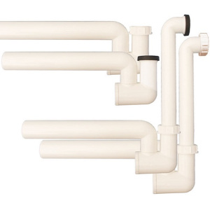 Сифон с прочисткой, с запахозапирающим устройством, DN40 HL