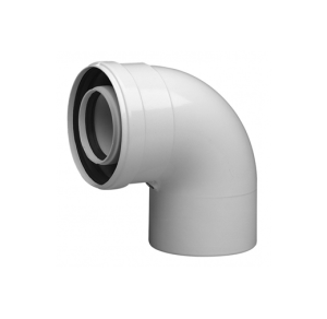 Коаксиальный отвод полипропиленовый 87°, диам. 80/125 Baxi