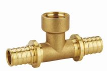 Тройник-переходник с внутренней резьбой аксиальный 16x1/2"x16 Kromwell