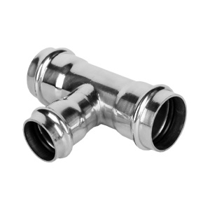 Пресс-тройник из нержавеющей стали переходной 18х15х18