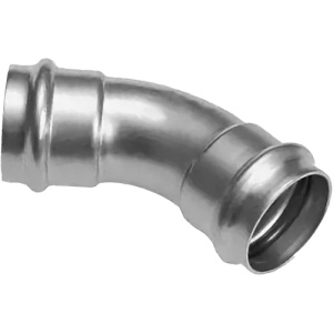 Пресс-угольник 45°, из нержавеющей стали, равнопроходной, 28х28 Kromwell