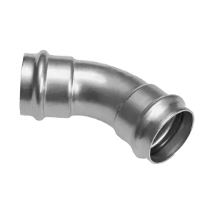 Пресс-угольник 45°, из нержавеющей стали, равнопроходной, 42х42 Kromwell