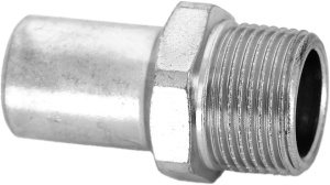 Пресс-фитинг из нержавеющей стали, вставка с наружной резьбой, 15х1/2" Kromwell