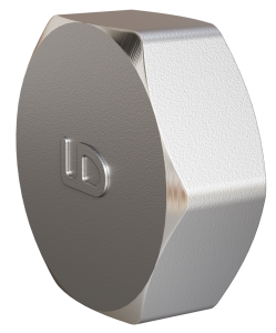 Заглушка LD Pride (на трубу) DN50 (2") ВР латунь никель