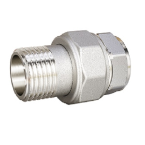 Сгон разъемный (американка) DN20 (3/4") ВР/НР латунь никель