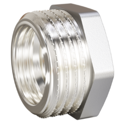 Футорка LD Pride DN50х40 (2"НР х 1 1/2" ВР) латунь никель