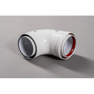 Отвод 90°, для труб с изоляцией, диаметр внутренний-80 мм, диаметр наружний-100 мм, эмалированный Baxi