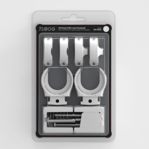 Настенные кронштейны для радиаторов TUBOG, комплект 1 шт., цвет Титан