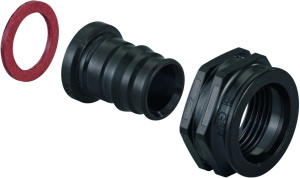 Q&E ШТУЦЕР С НАКИДНОЙ ГАЙКОЙ PPSU 16-G1/2"НГ '50Щ(новый аналог UP 1023014)