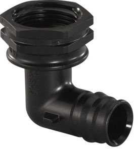 Угольник Q&E PPSU с накидной гайкой 16-1/2"НГ (Арт.:UP 1038037)